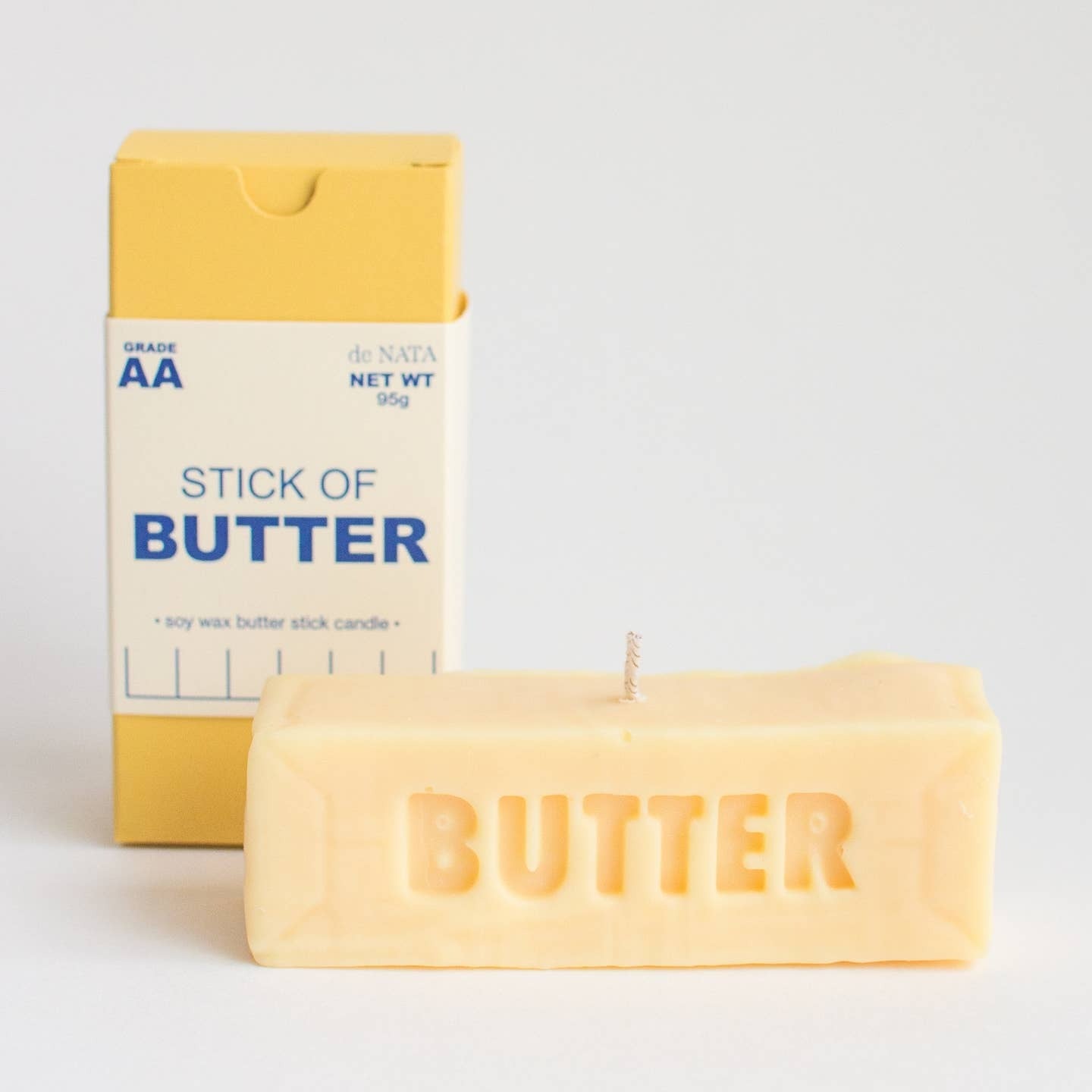 Close up of a butter candle 