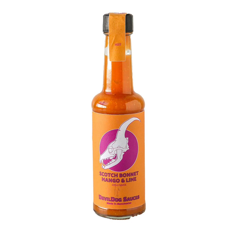 DevilDogs Scotch Bonnet Mango &amp; Lime Chilli Sauce image 0