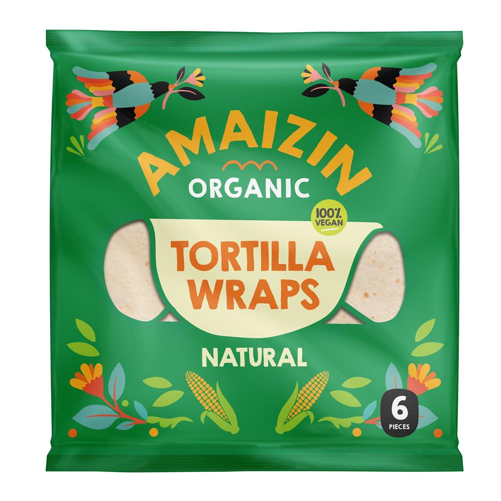 Amaizin Organic Tortilla Wraps Natural