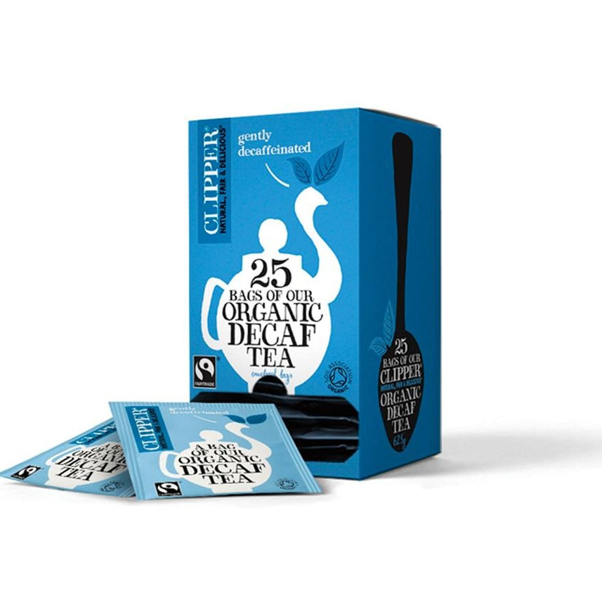 Close-up of Clipper Decaf Tea