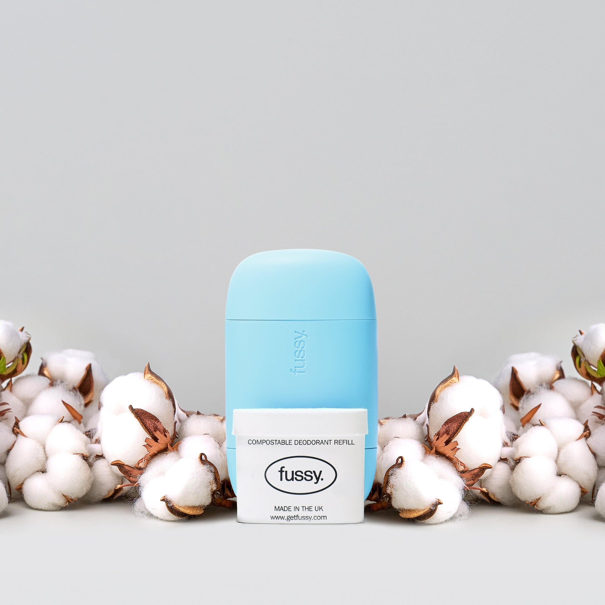 Close-up of Fussy Refillable Natural Deodorant Cloud Nine 