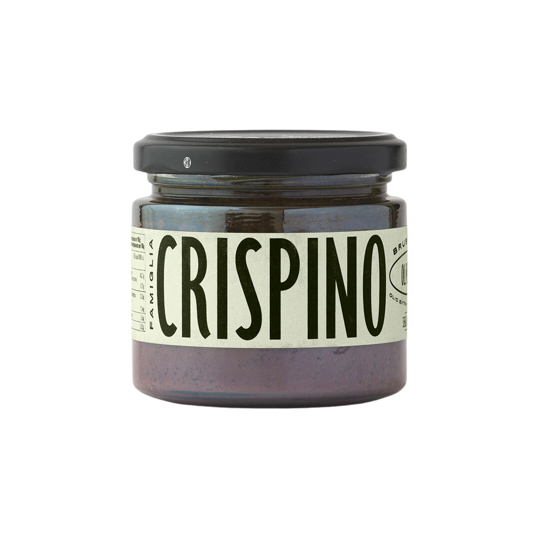 Jar of Crispino black Black olive tapenade