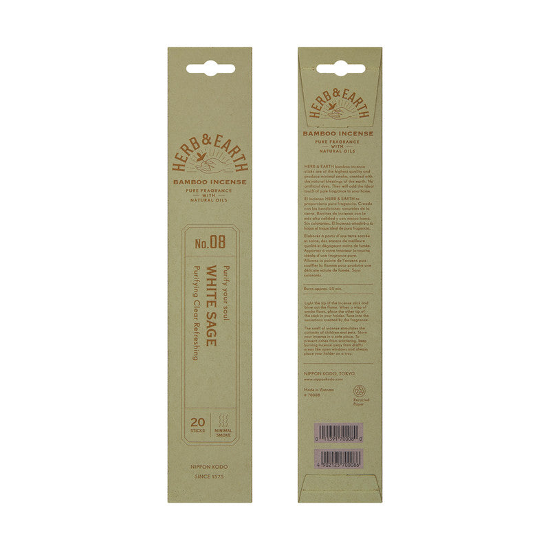 Two Herb & Earth incense packages on a white background