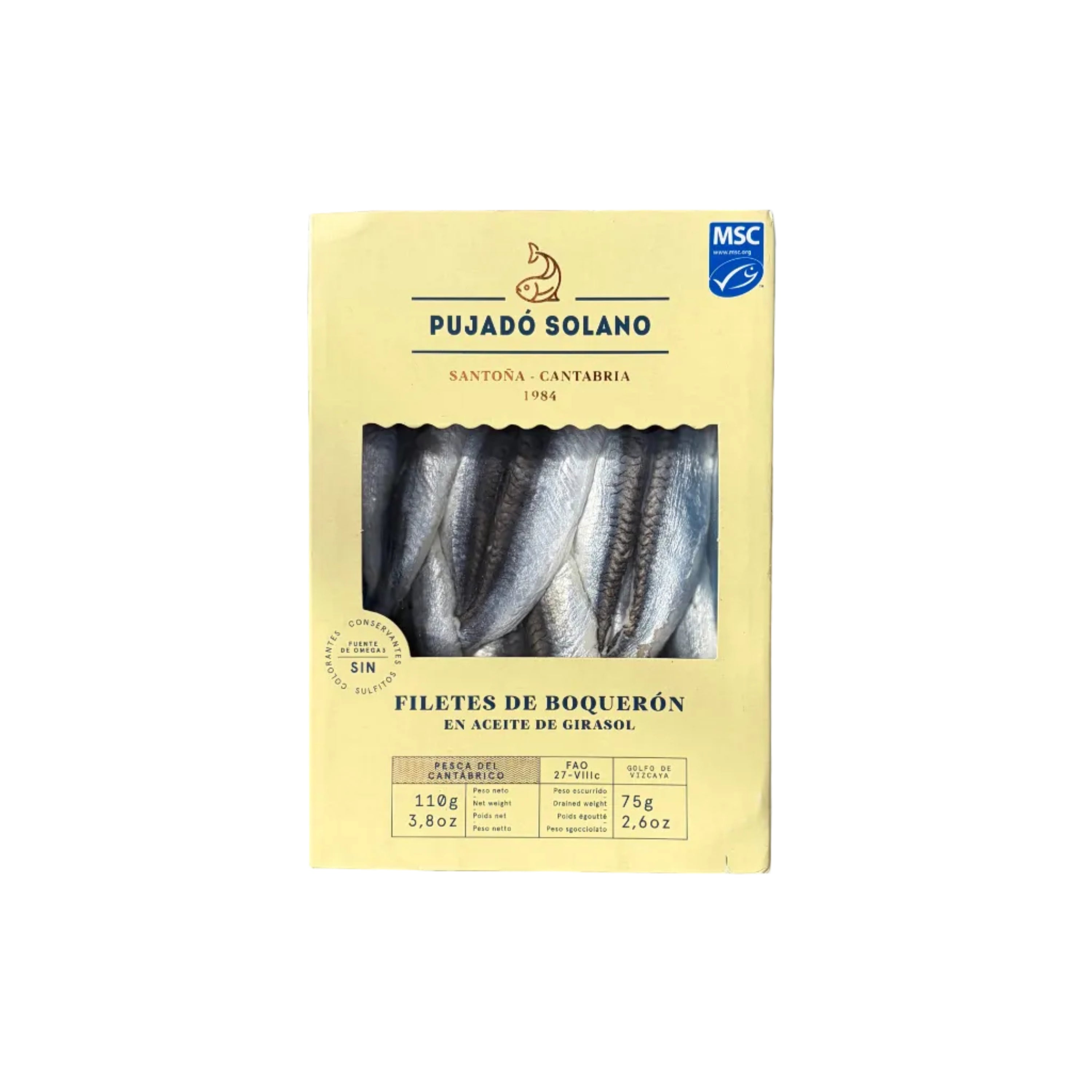 Pujadó Soolano Filetes de Boquerón