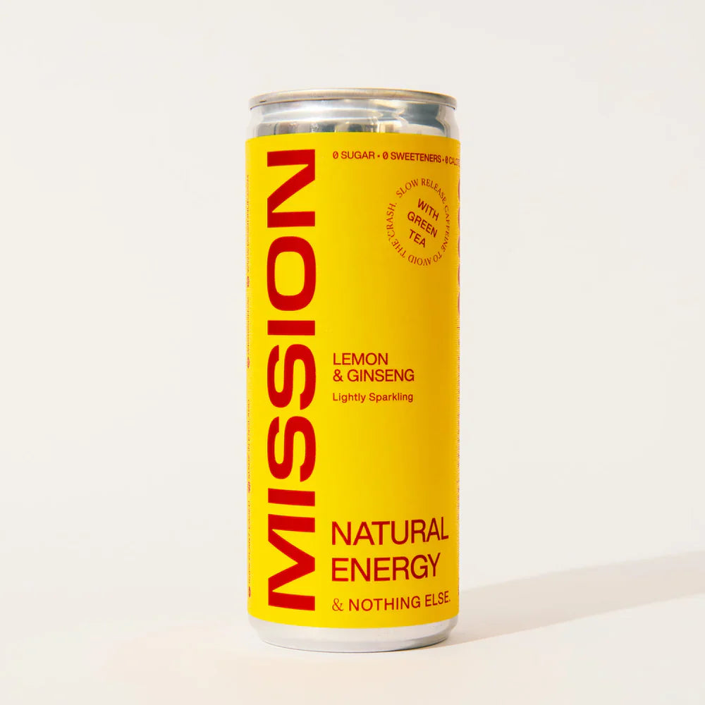MISSION Natural Energy Lemon + Ginseng with Green Tea