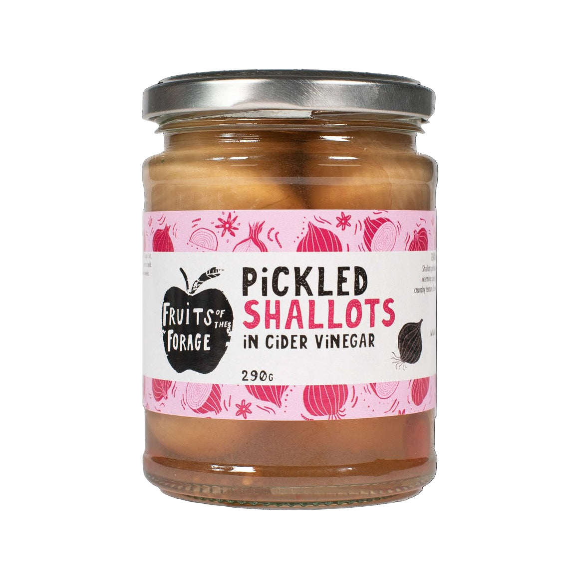 Close-up of pickled shallots on a white background