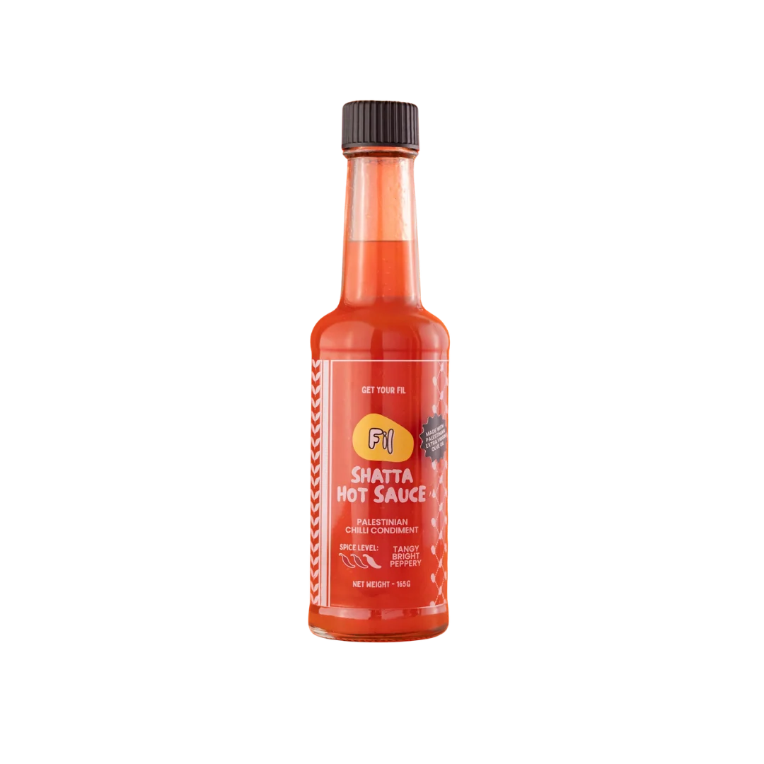 Shatta hot sauce bottle on a white background