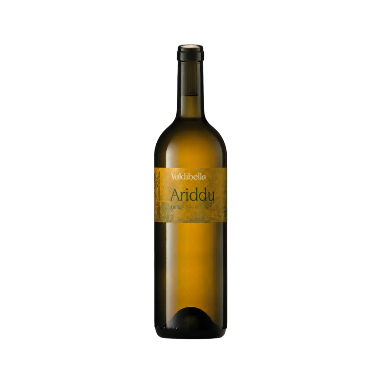 Wine bottle with 'Ardibella Ariddu' label on a white background