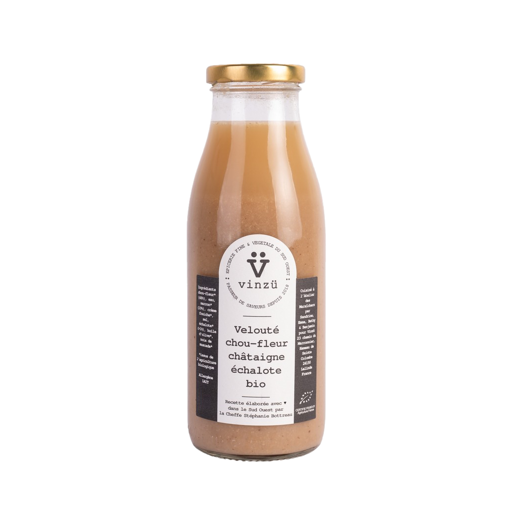 Vinzü Organic Cream Soup with Cauliflower, Chestnut & Shallot image 0