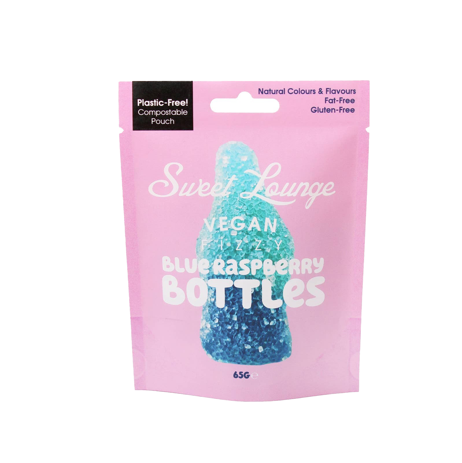 Sweet Lounge Vegan Fizzy Blue Raspberry Bottles image 0