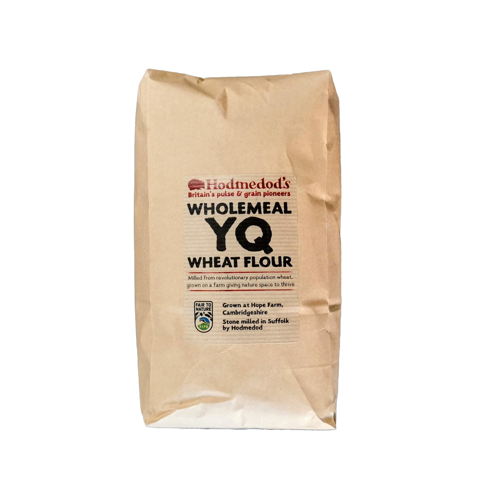 Hodmedod's Hope Farm YQ Wheat Flour, Stoneground, Wholemeal image 0