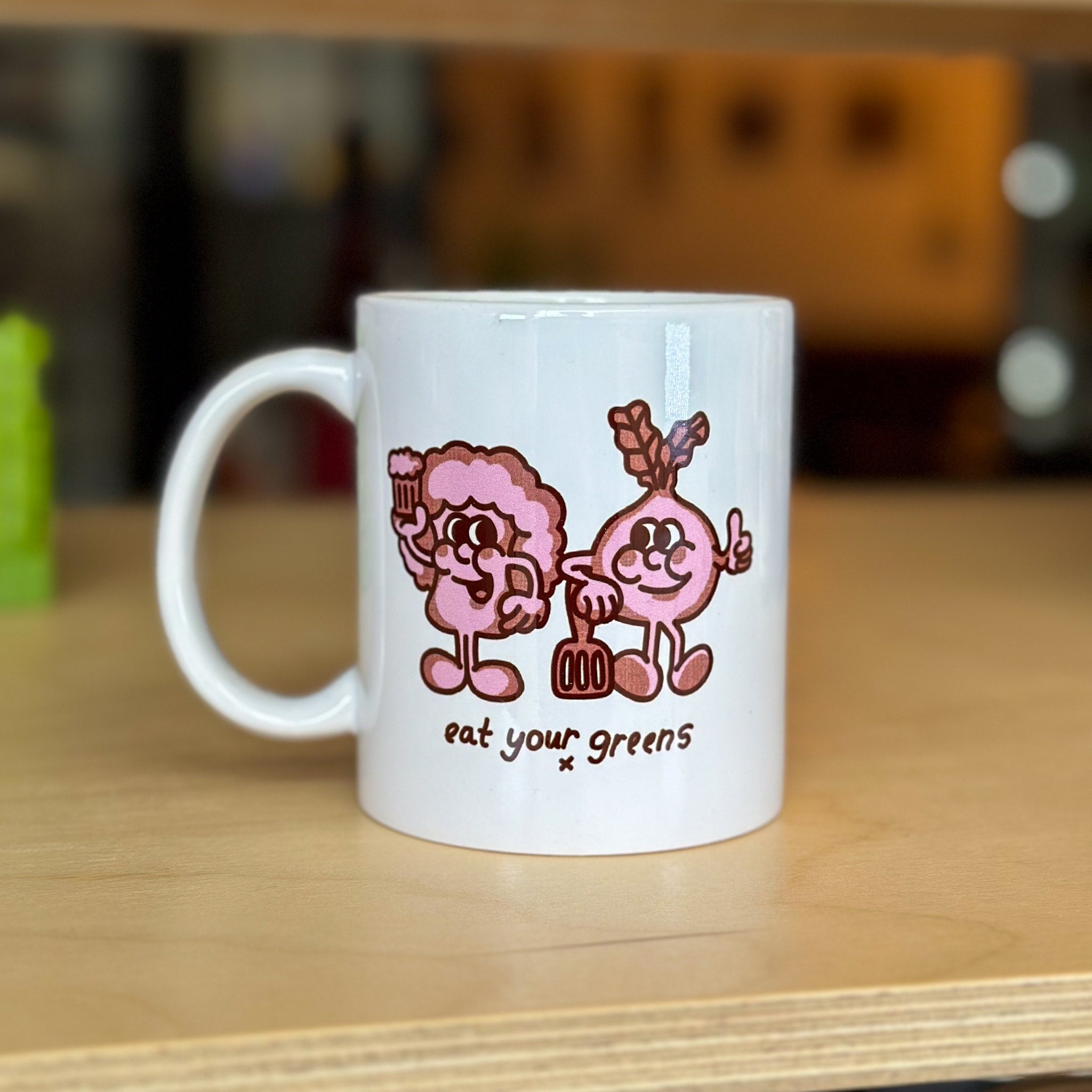 Eat Your Greens Ceramic Printed Mug image 0