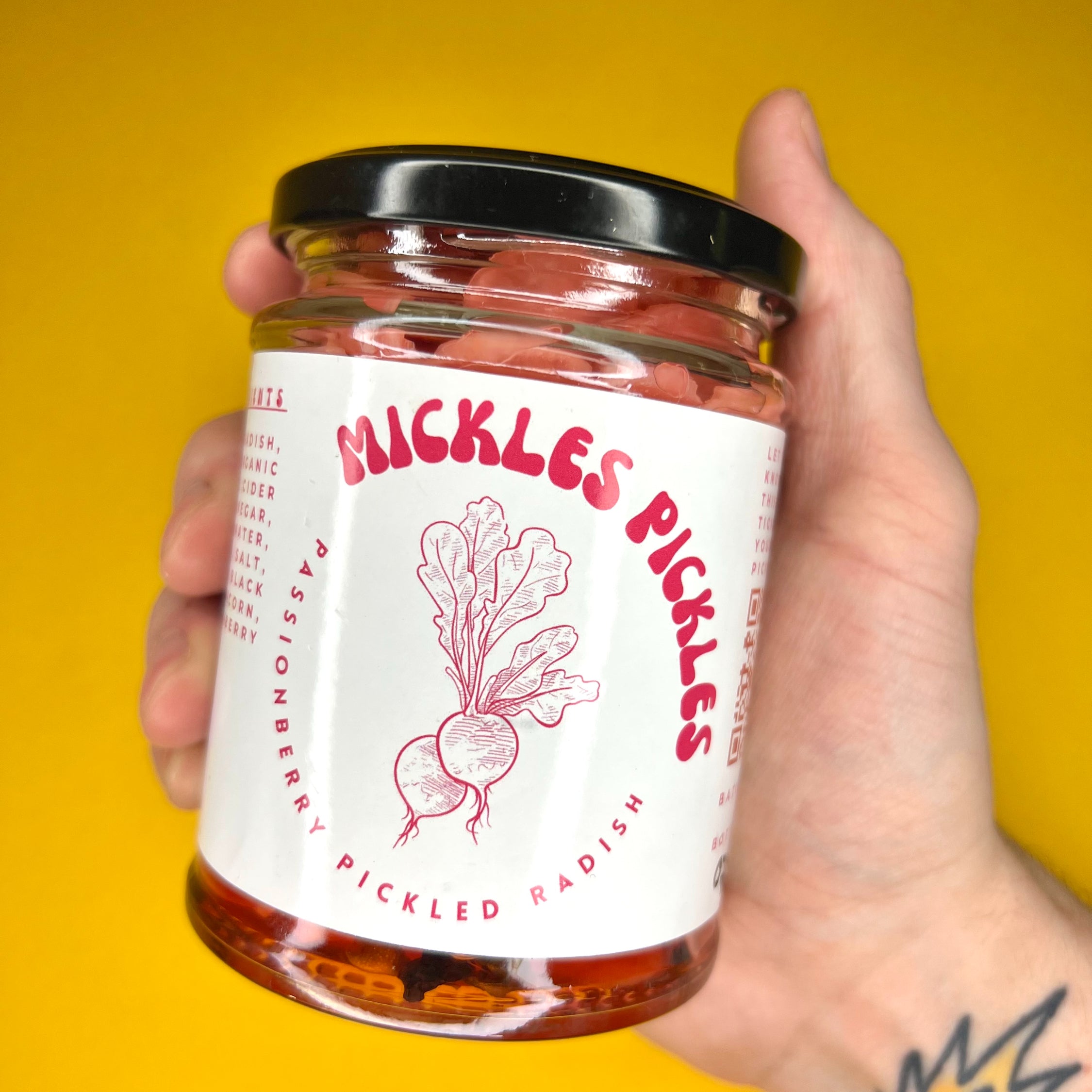 Mickles Pickles Passion Berry Pickled Radish image 0