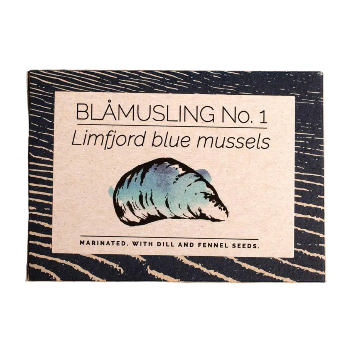 Close-up of Fangst blue mussels on a white background 