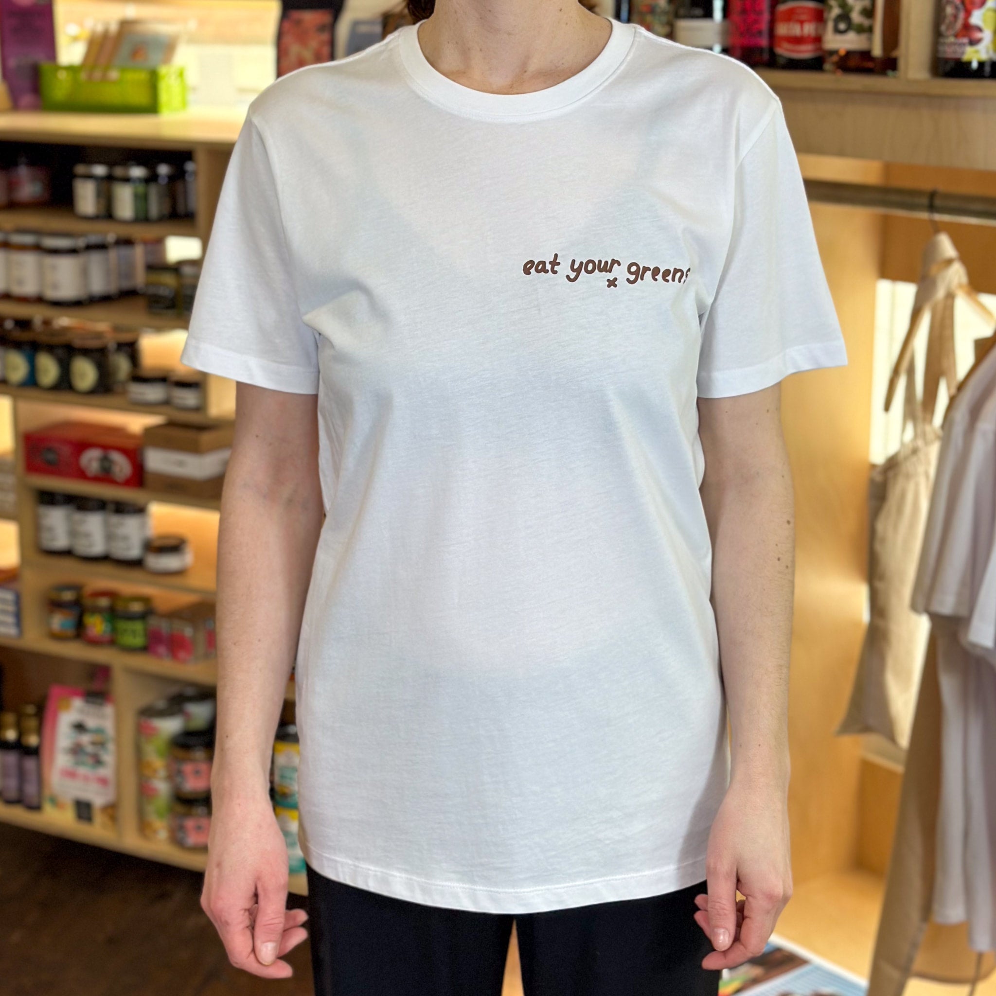 Eat Your Greens Screen Printed T Shirt image 1