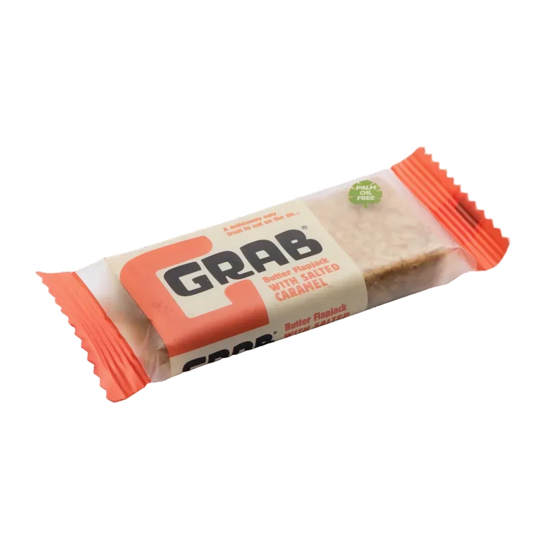 Grab Energy Butter Flapjacks with Salted Caramel