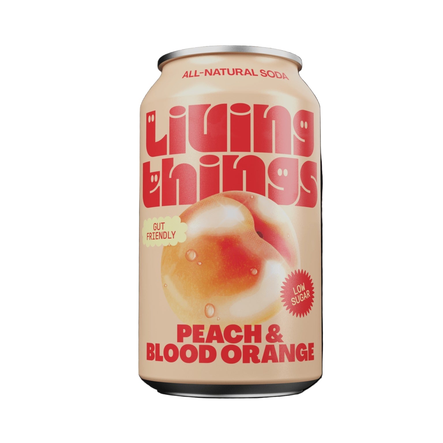 Close-up of Living Things Peach and Blood Orange Soda